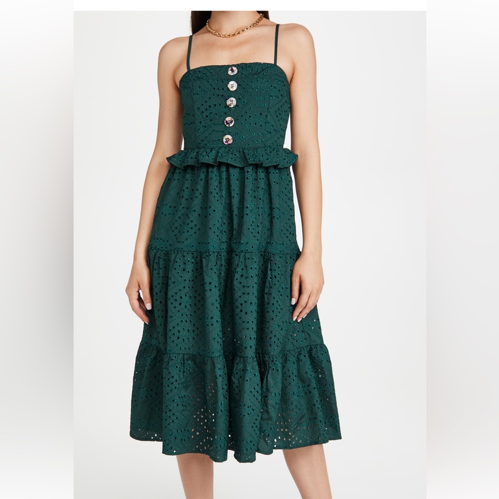 En Saison Eyelet Midi Dress